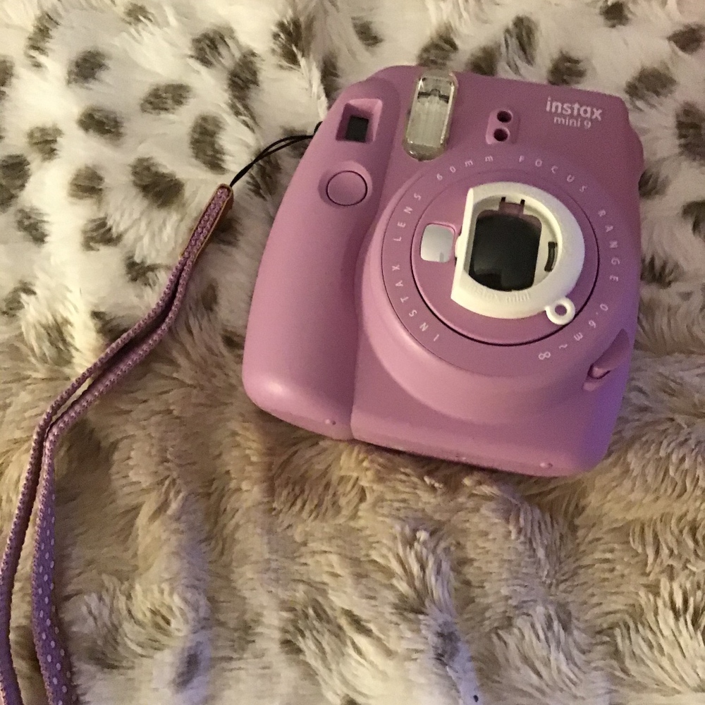 Purple Instax mini 9 Polaroid